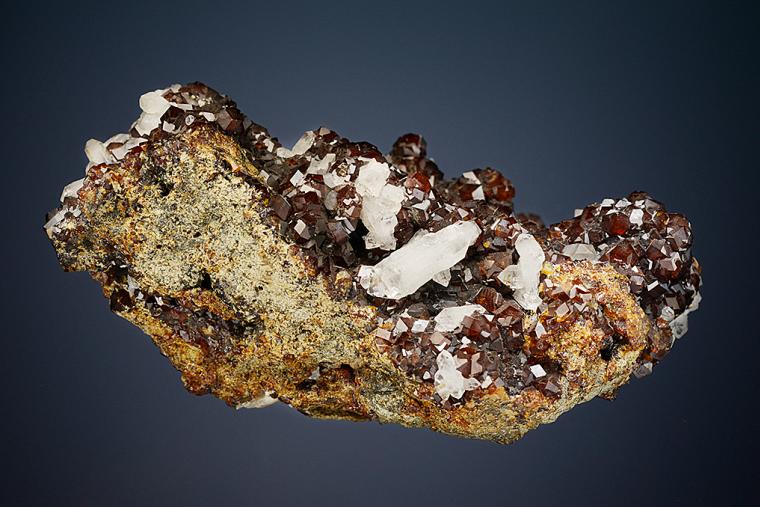 QUARTZ on ANDRADITE
